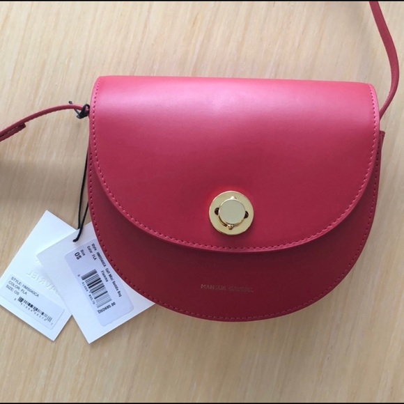 Mansur Gavriel Handbags - Mansur Gavriel Calf Mini Saddle Bag